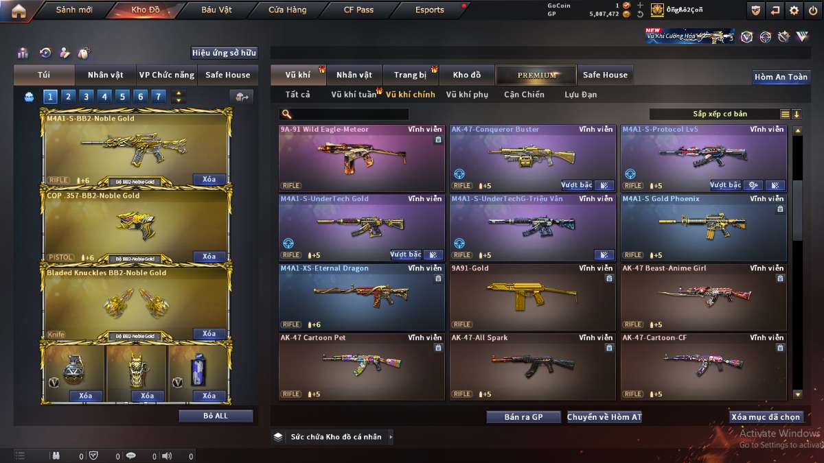 shop acc cf uy tin gia re